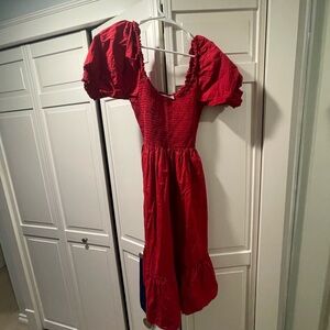 Hill House Red Midi Dress